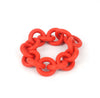 Red chunky rubber bracelet
