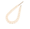 Plain white chunky chain necklace