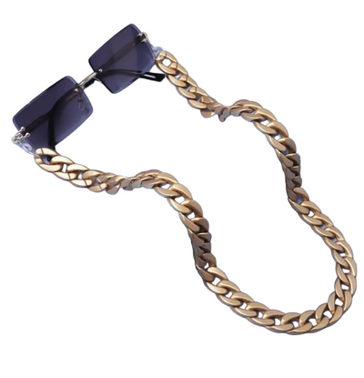 Gold acrylic chain glasses chain