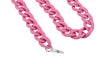 Pale pink matt acrylic chain glasses chain