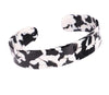 Black and white acrylic cuff bracelet