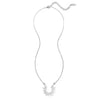 Silver minimalist edgy necklace