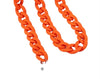 Orange matt acrylic chain glasses chain