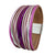 Pink and purple wide twisted bracelet