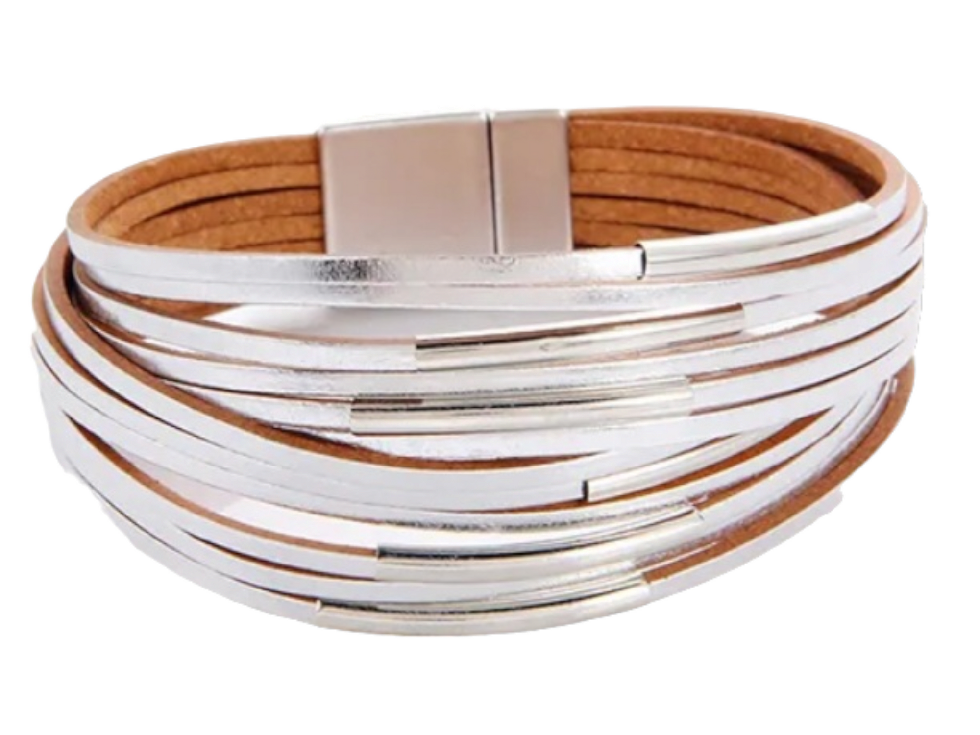 Silver 2025 twisted bracelet