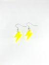 Yellow bolt earrings