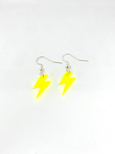 Yellow bolt earrings