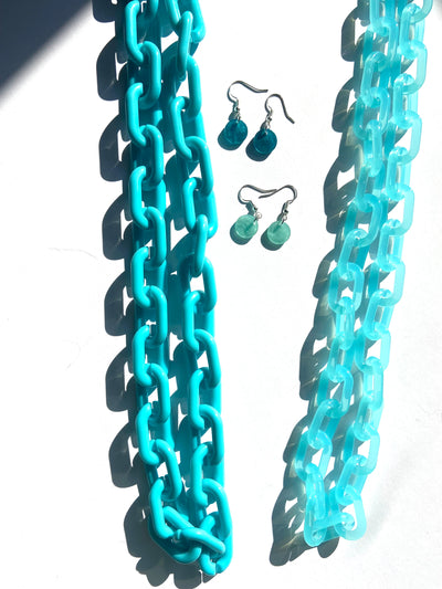 Turquoise charm earrings