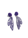 Purple strong butterfly earrings
