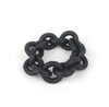 Black chunky rubber bracelet