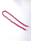 Pink thin acrylic chain glasses chain