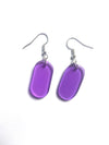 Drop acrylic earrings (purple)
