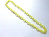 Pale yellow acrylic chain necklace