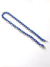Blue thin acrylic chain glasses chain