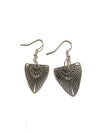 Egyptian inspired silver earrings